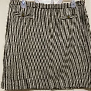 LOFT tan/brown business casual skirt